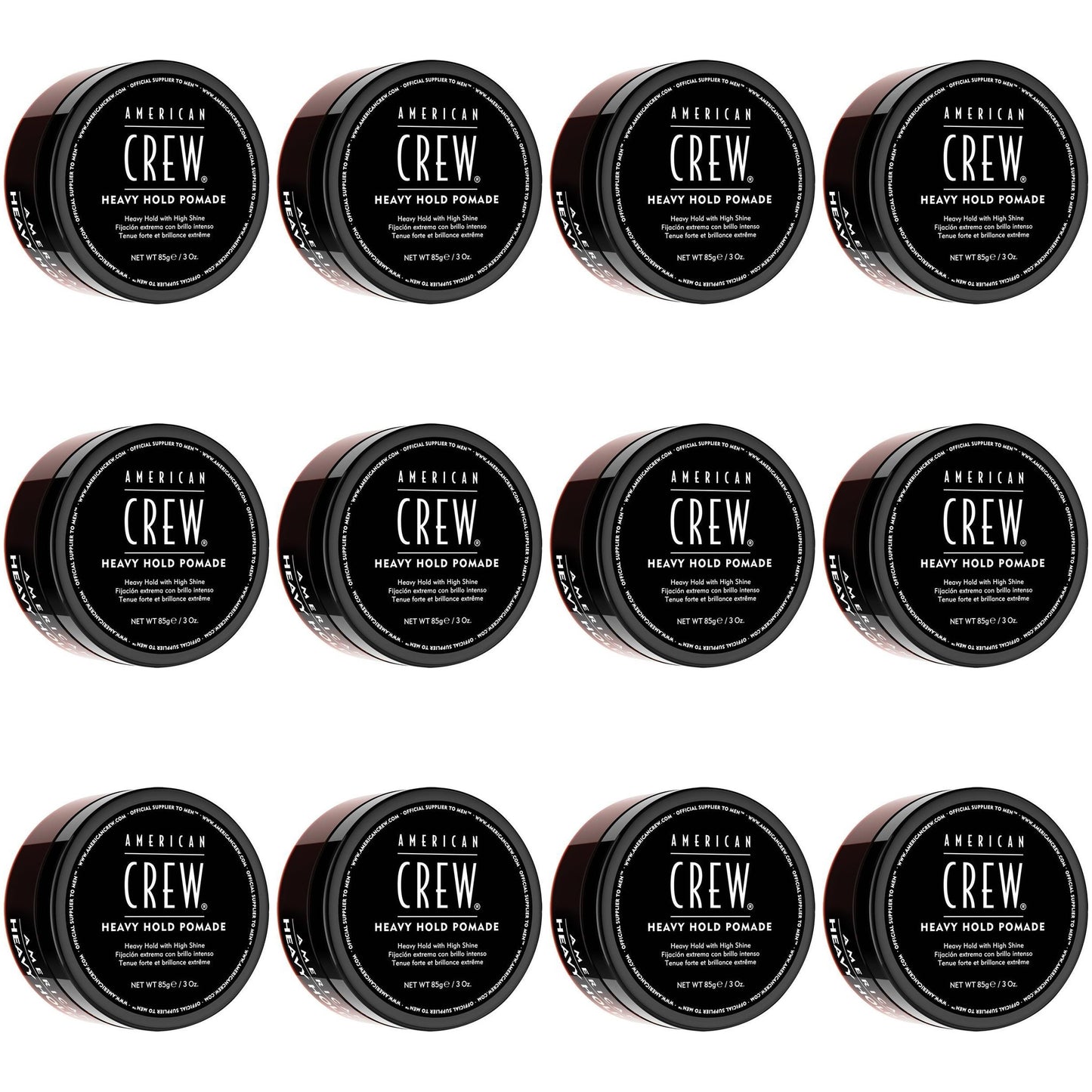 American Crew Heavy Hold Pomade 85g 12 Pack