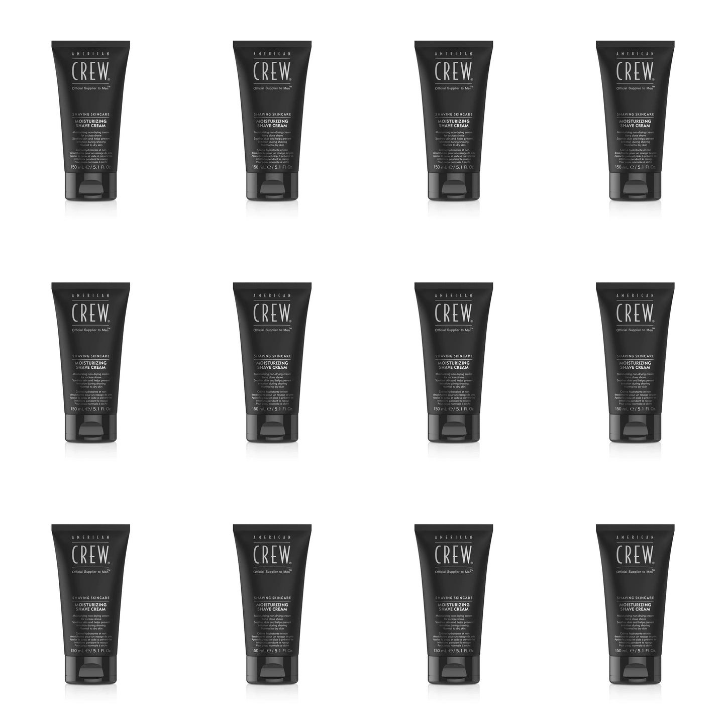 American Crew Shaving Skincare Moisturizing Shave Cream 150ml 12 Pack