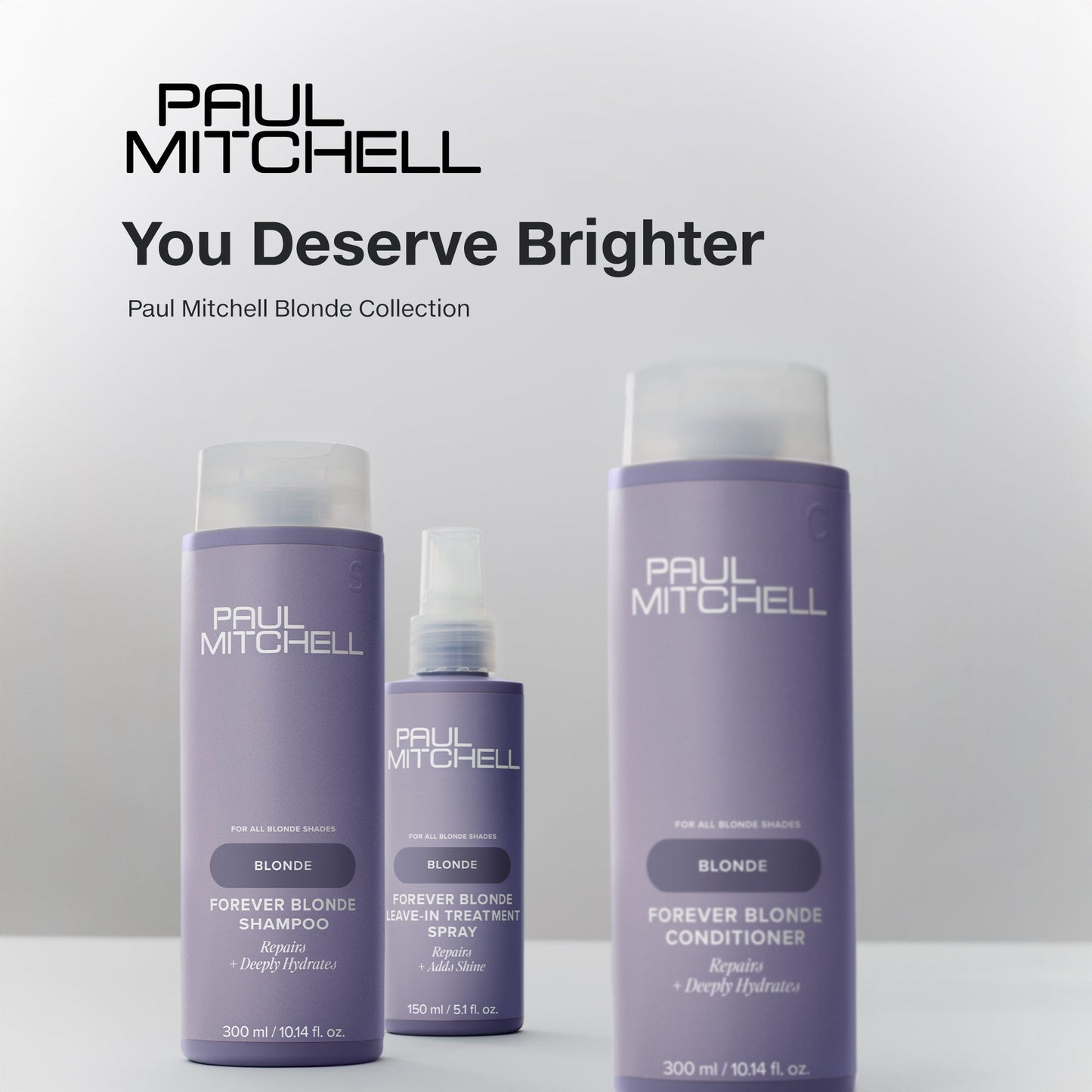 Paul Mitchell Forever Blonde Leave-In Treatment Spray 150ml Trio