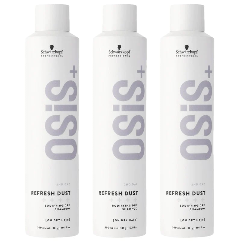 Schwarzkopf Professional Osis+ Refresh Dust Bodifying Dry Shampoo 300ml Trio