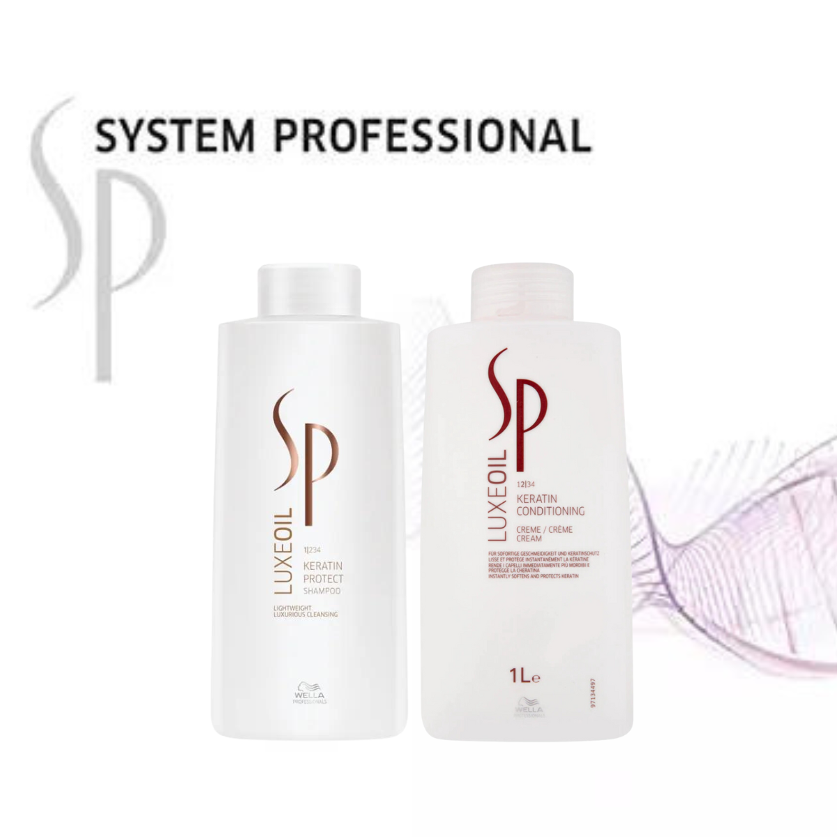 Wella SP LuxeOil Keratin Protect Shampoo & Conditioner 1000ml Duo
