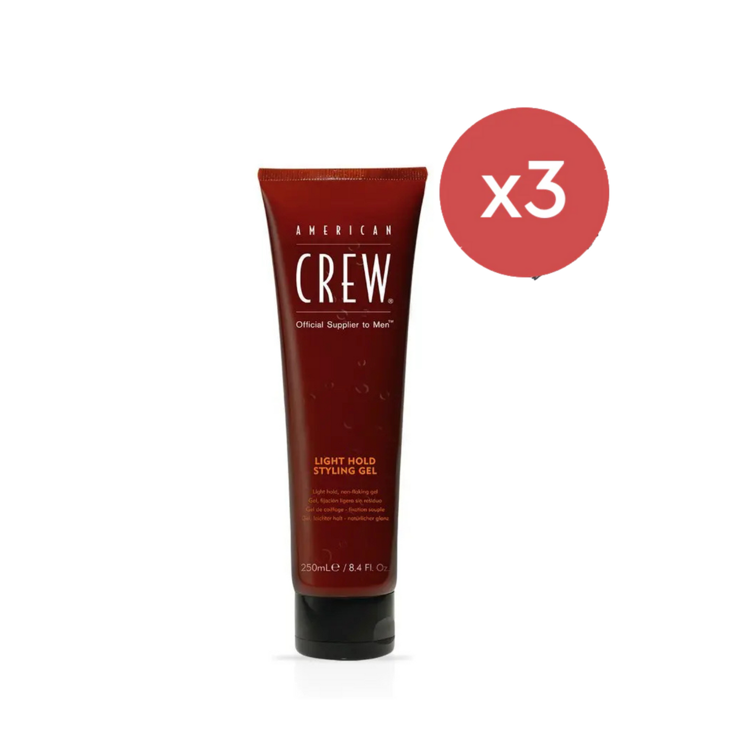 American Crew Light Hold Styling Gel 250ml Trio