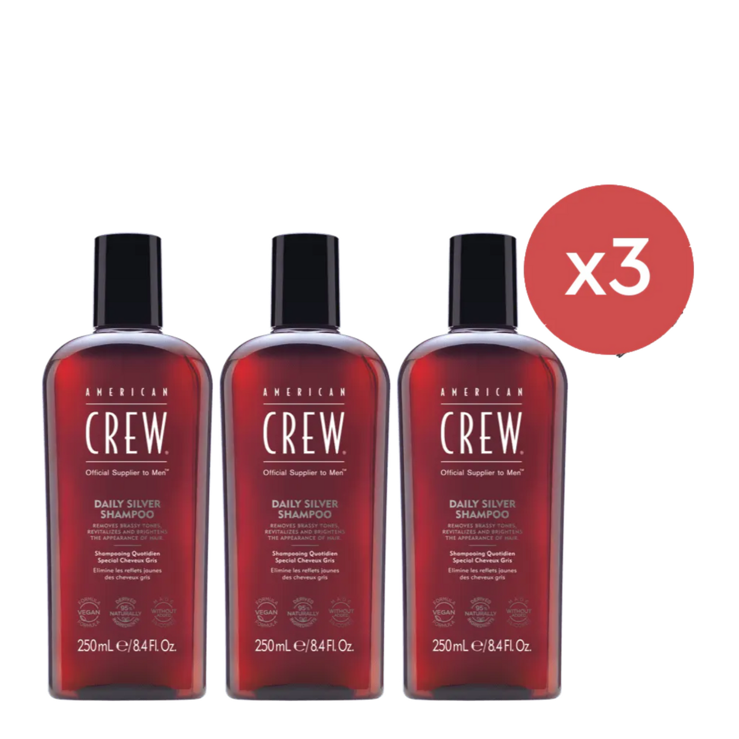 American Crew Daily Moisturizing Conditioner 250ml Trio