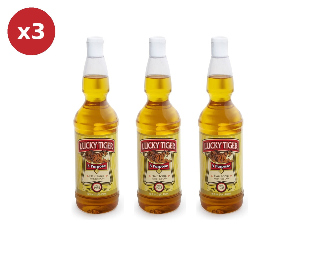 Lucky Tiger Hair Tonic Trio