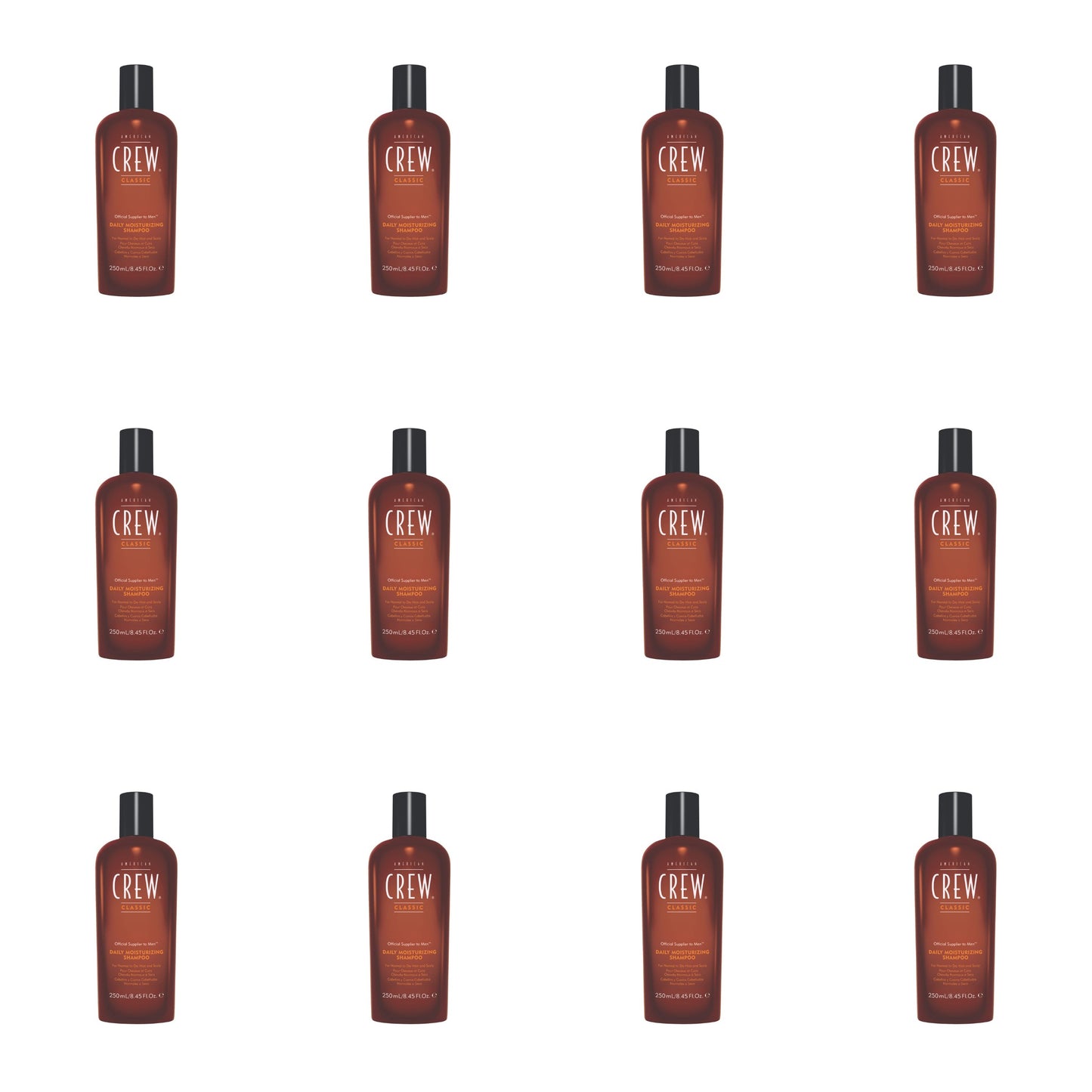 American Crew Daily Moisturising Shampoo 250ml 12 Pack