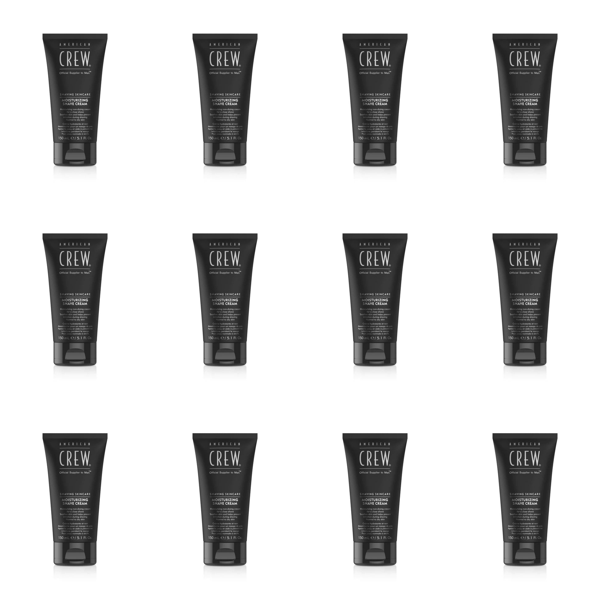 American Crew Shaving Skincare Moisturizing Shave Cream 150ml 12 Pack