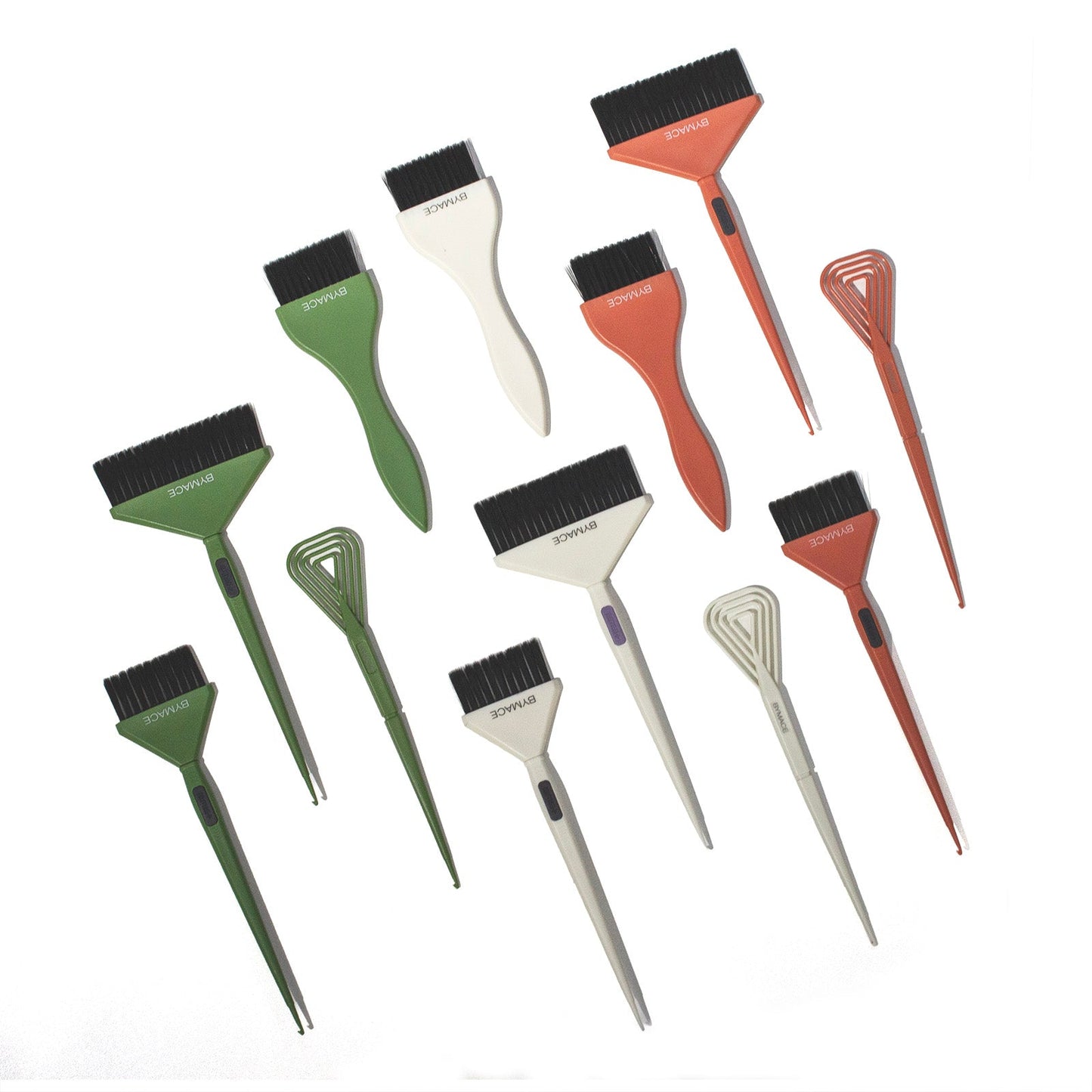 BYMACE - Mixer & Tinting Brush Set 4 pack - White
