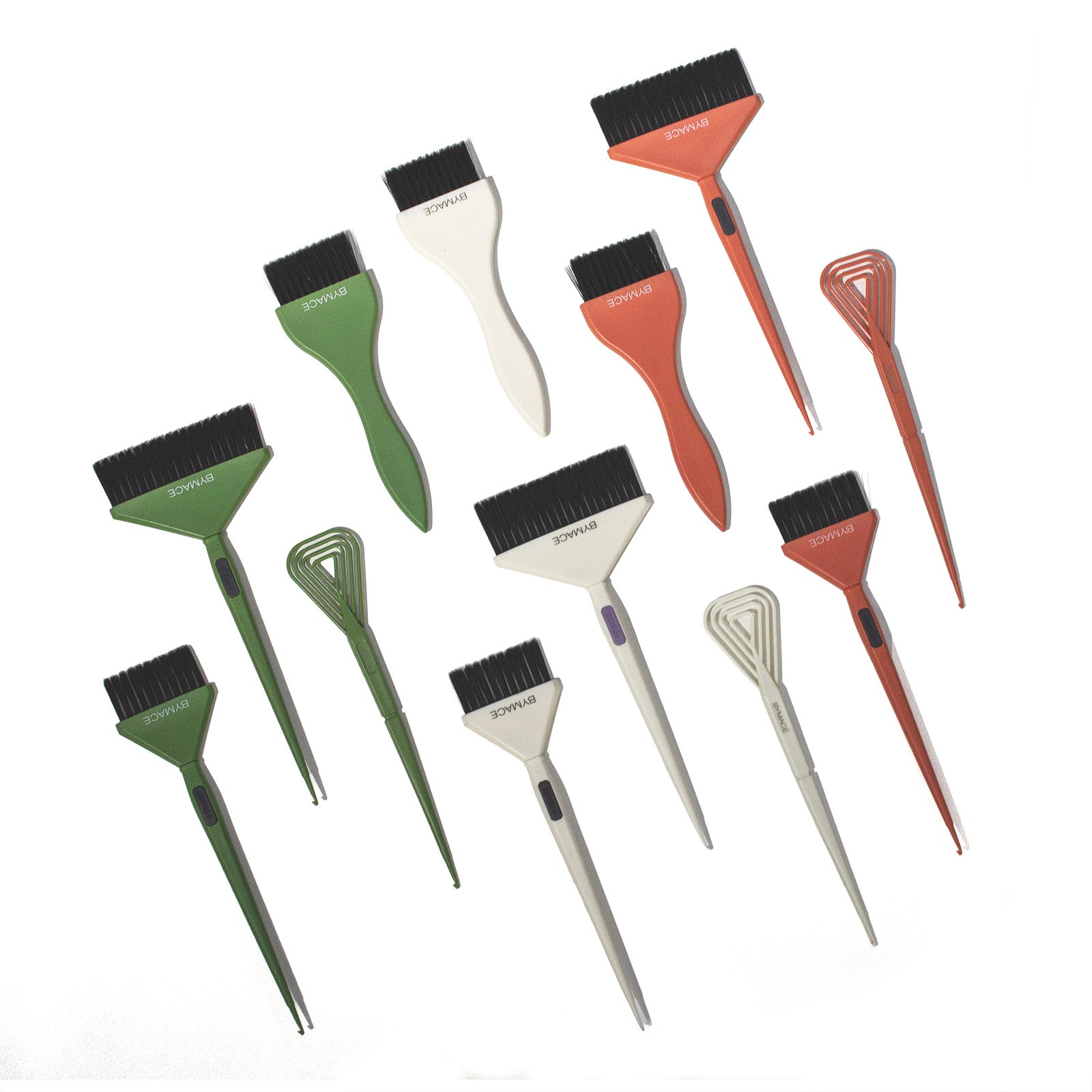 BYMACE Mixer & Tinting Brush Set 4 Pack - Green