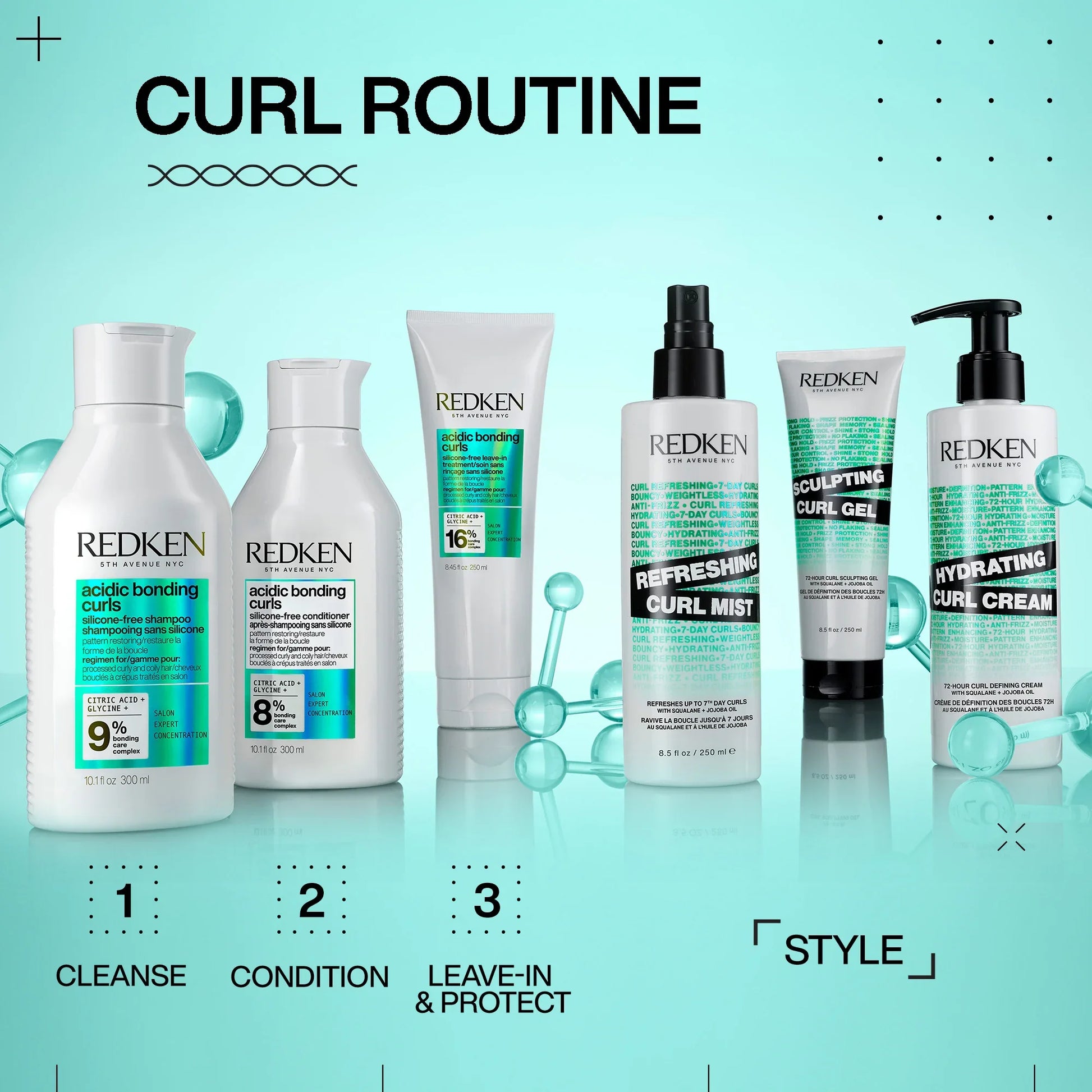 Redken Acidic Bonding Curls Silicone-Free Conditioner 300mL