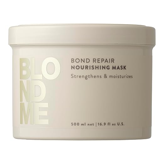 Schwarzkopf Professional Blondme Bond Repair Nourishing 1000ml Shampoo, Conditioner & 500ml mask Trio