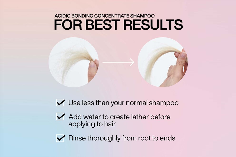 Redken Acidic Bonding Concentrate Shampoo 300ml, Conditioner 300ml & 5-Minute Mask 250ml Trio