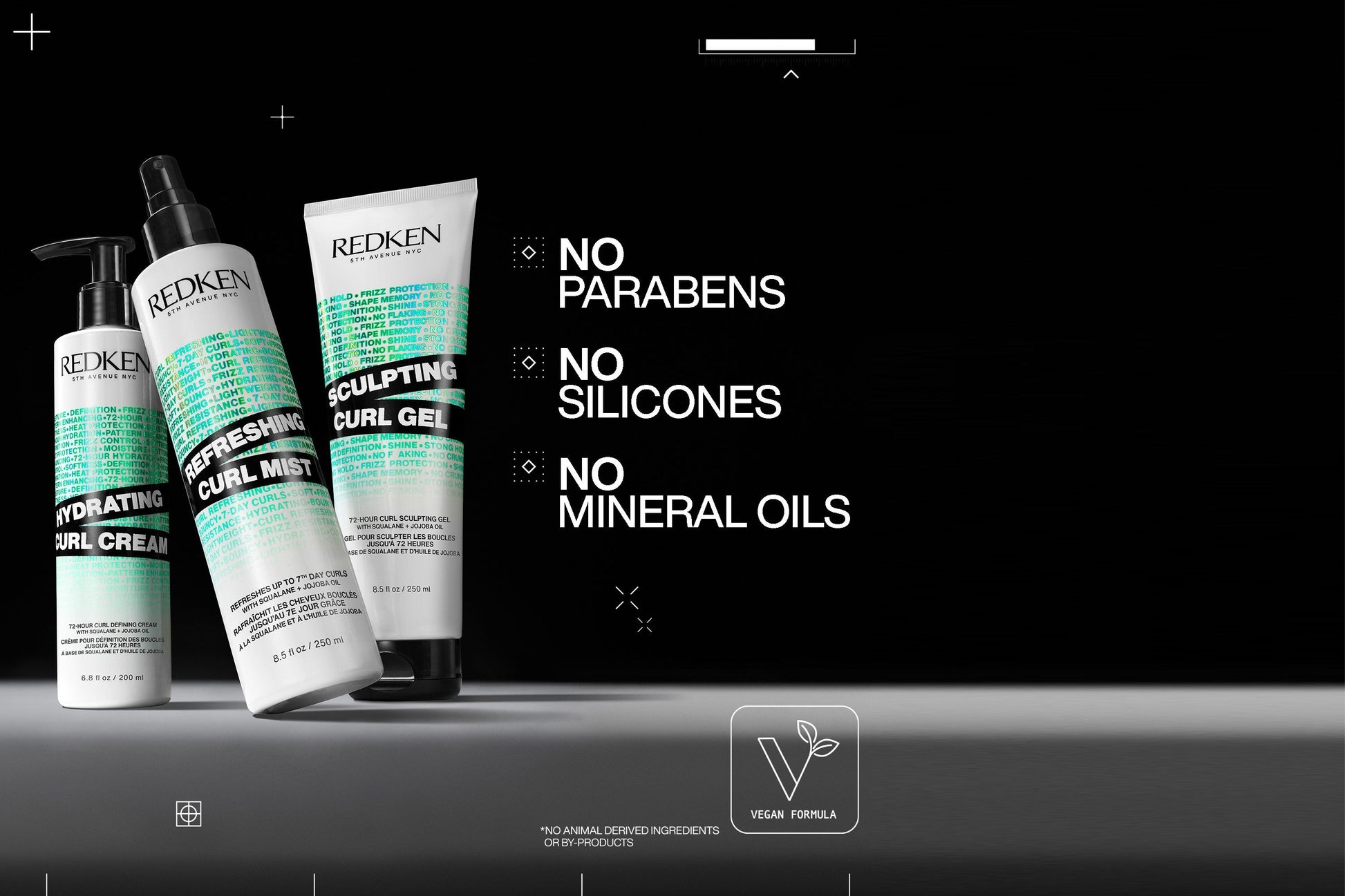 Redken Hydrating Curl Cream 200mL Trio