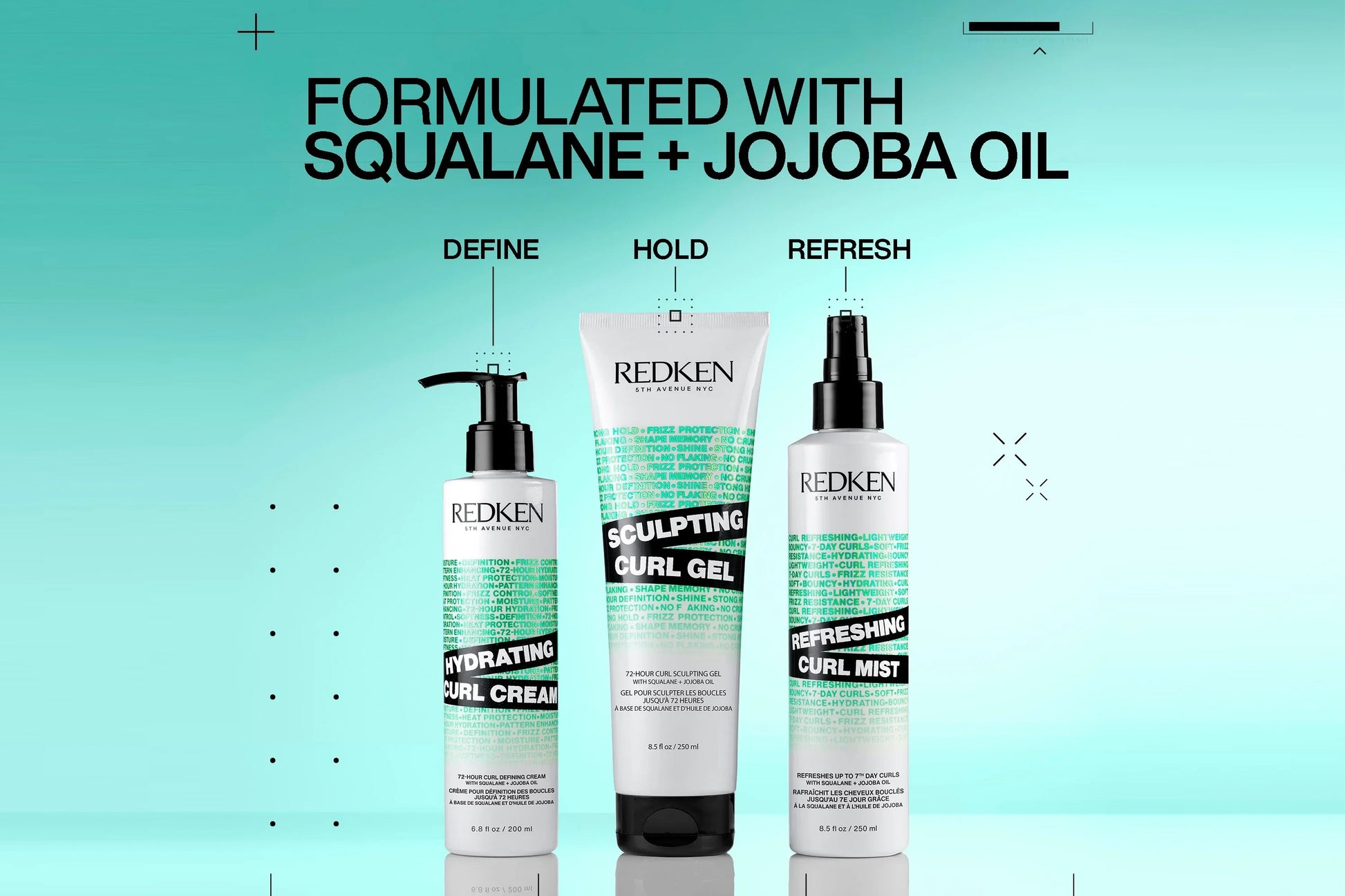 Redken Refreshing Curl Mist 250mL Trio