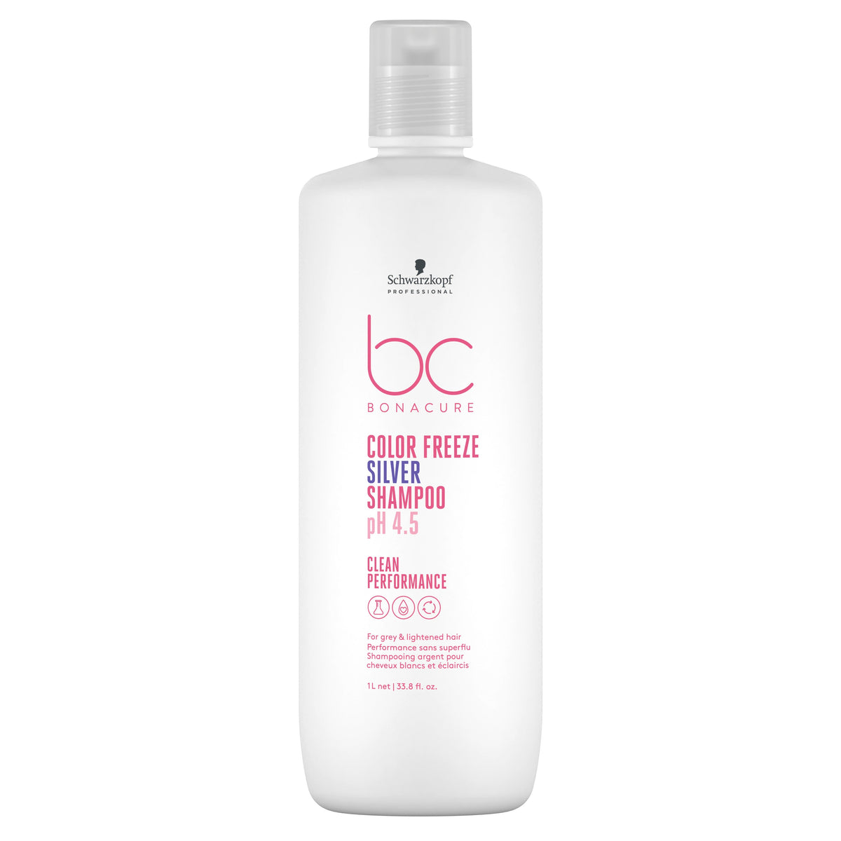 Schwarzkopf Professional Bonacure Clean Performance Ph 4.5 Color Freeze Silver Shampoo 1000ml