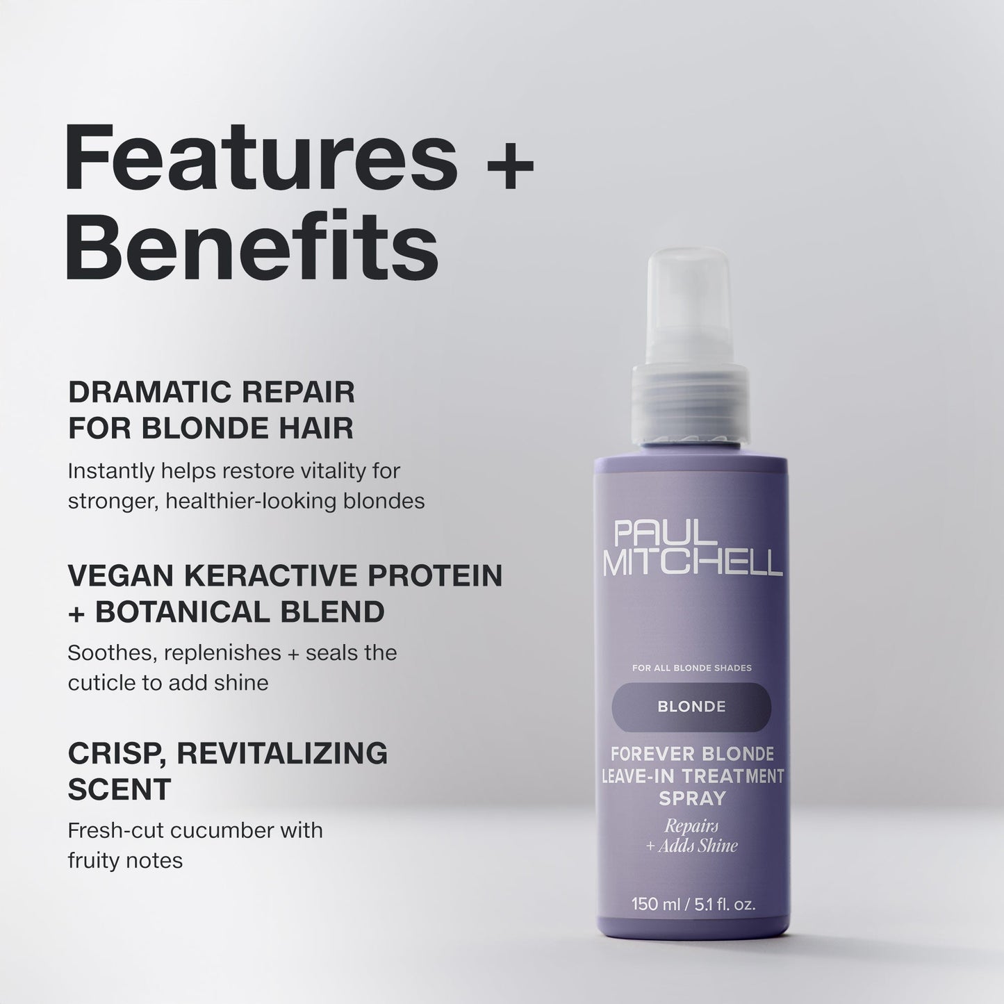 Paul Mitchell Forever Blonde Leave-In Treatment Spray 150ml Trio