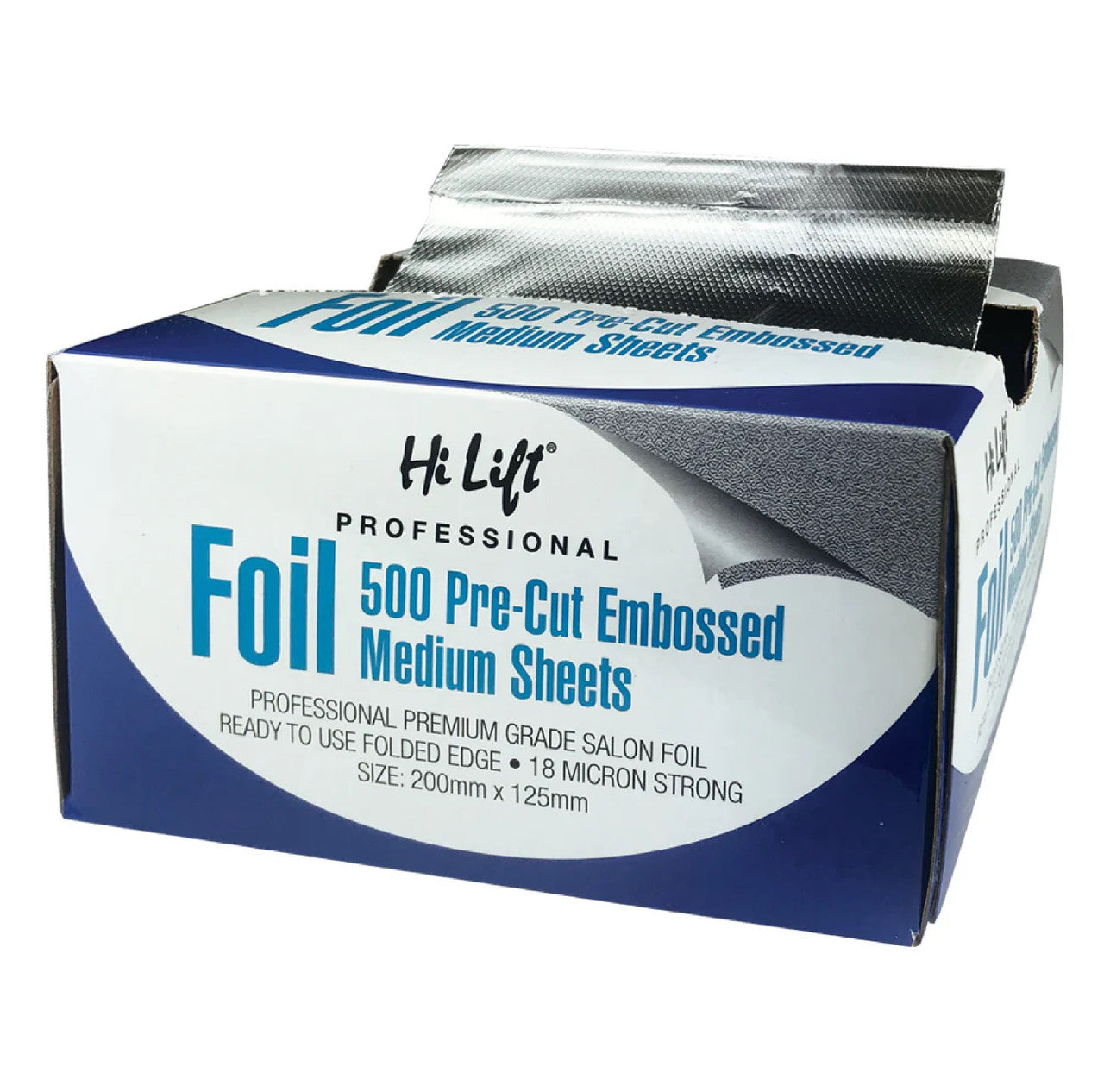 Hi Lift Foil 500 Pre Cut Folded Sheets Medium 18 Micron Silver