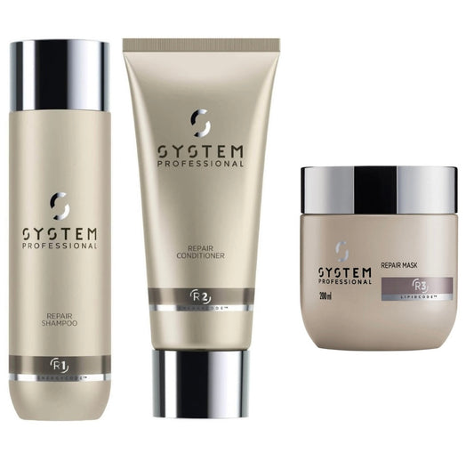 System Professional Repair Shampoo 250mL Conditioner 200ml Mask 200ml