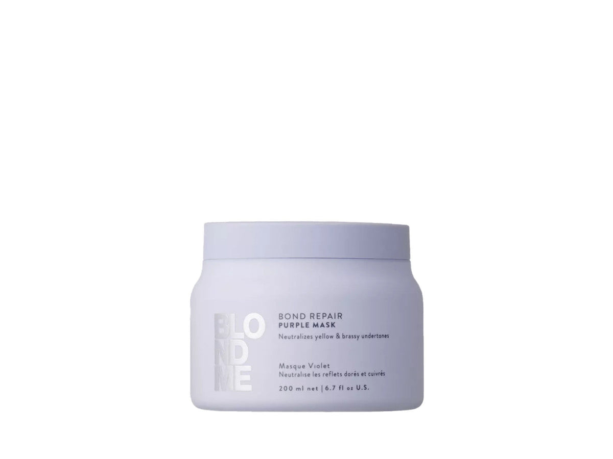 Schwarzkopf Professional BlondMe Bond Repair Purple Shampoo, Conditioner, Mask & Spray Conditioner Quad