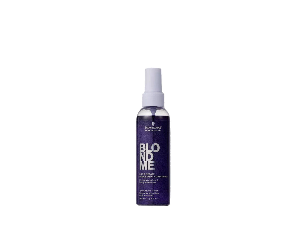 Schwarzkopf Professional BlondMe Bond Repair Purple Shampoo, Conditioner, Mask & Spray Conditioner Quad
