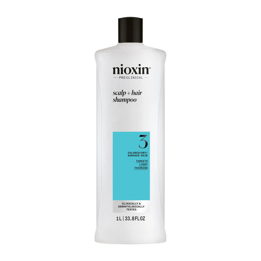Nioxin PRO CLINICAL Scalp + Hair Thickening System 3 Shampoo 1000ml