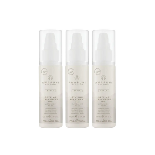 Paul Mitchell Awapuhi Wild Ginger Styling Treatment Oil 100ml Trio