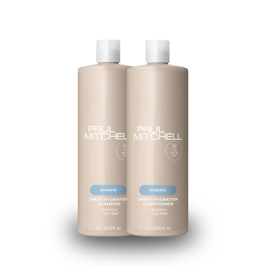 Paul Mitchell Hydrate Sheer Hydration Shampoo & Conditioner 1000ml Duo