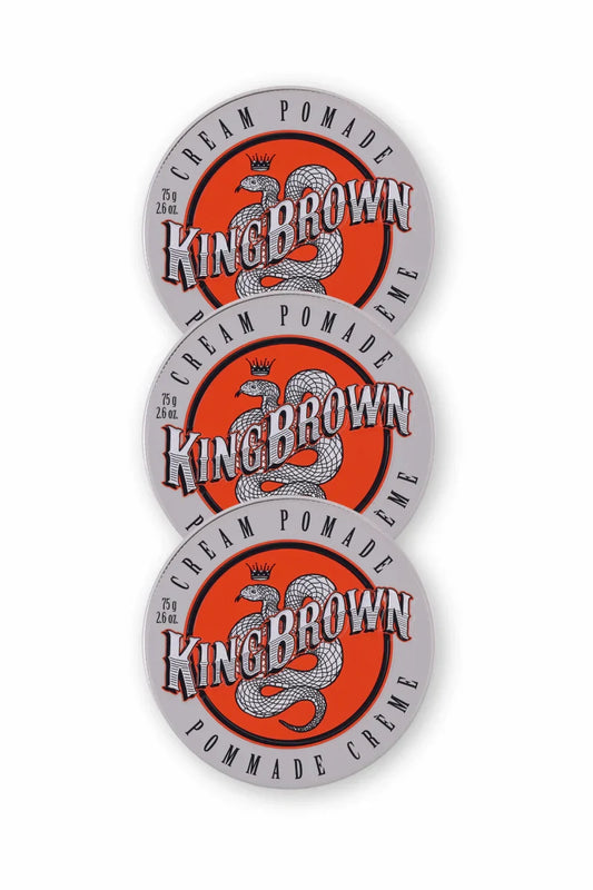 KING BROWN Cream Pomade 75g Trio