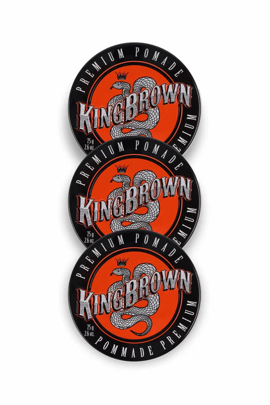 KING BROWN Premium Pomade 75g Trio