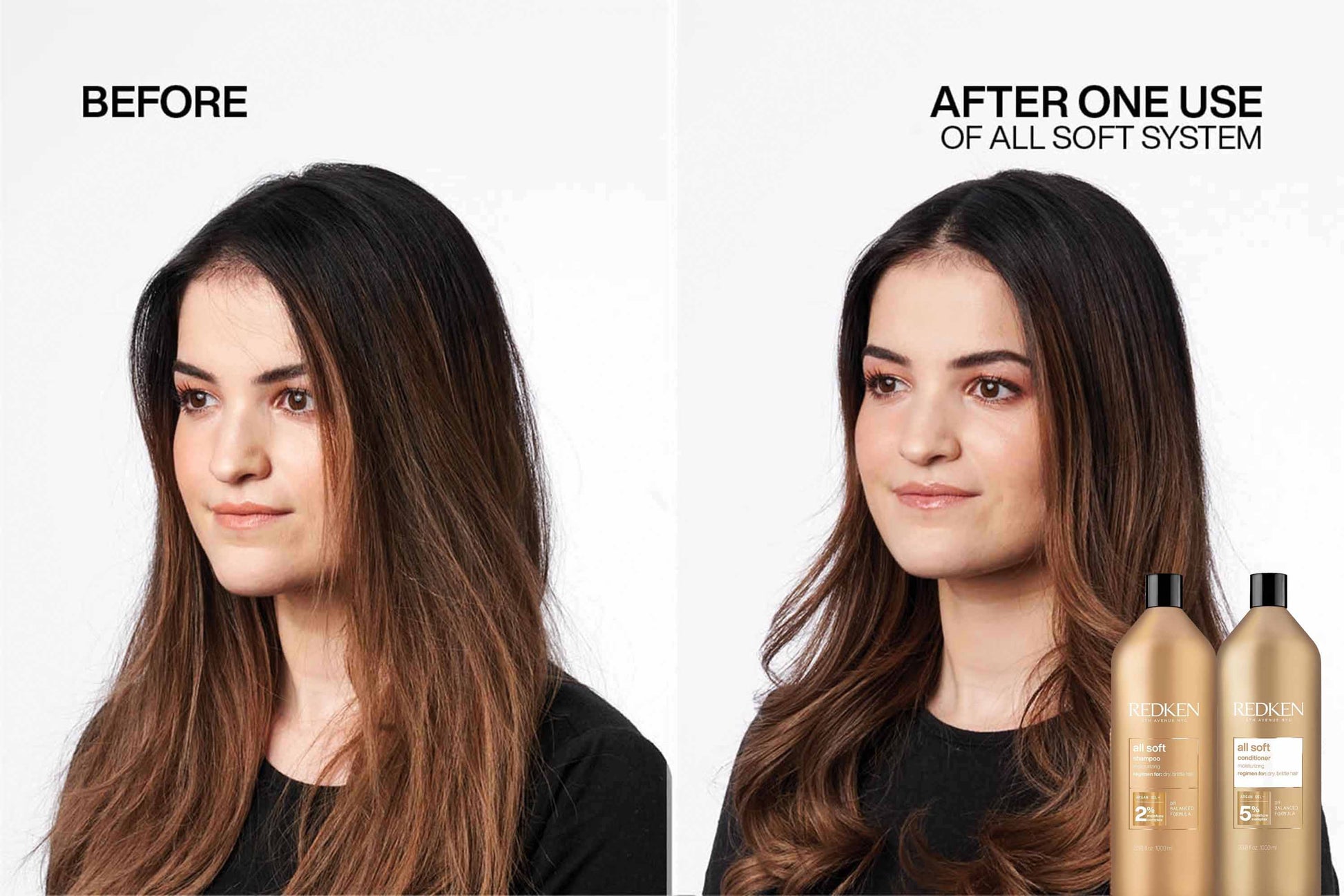 Redken All Soft Shampoo & Conditioner Duo 1000ml