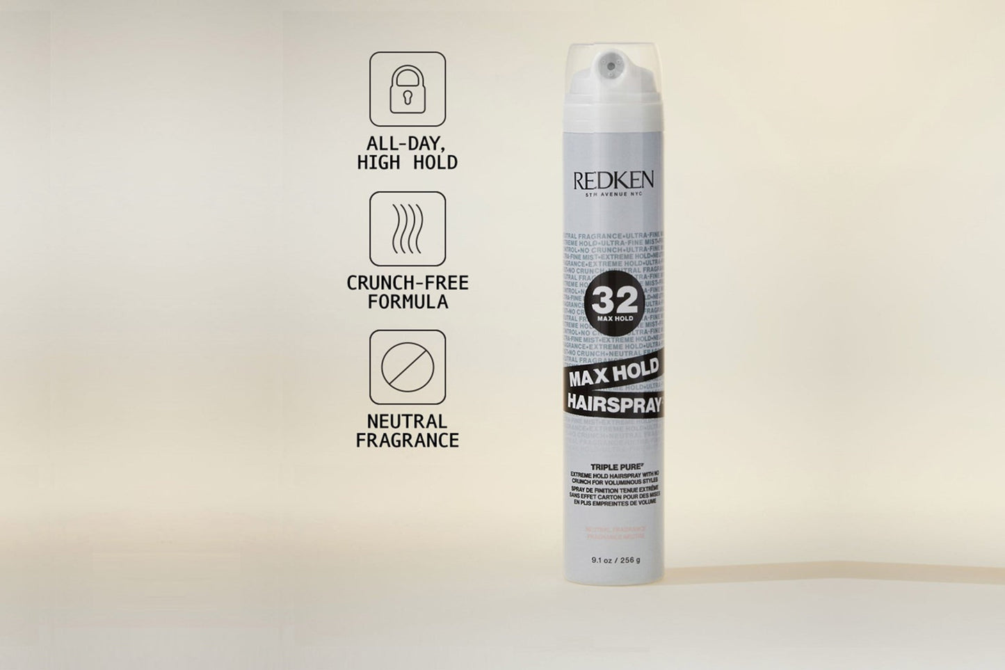 Redken Max Hold Pure Hairspray 256g