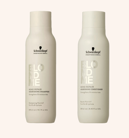 Schwarzkopf Professional BlondMe Bond Repair Nourishing Shampoo & Conditioner 300ml Duo