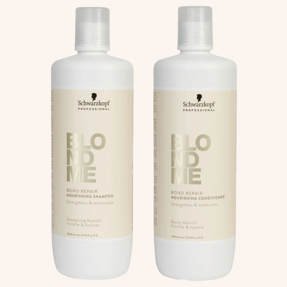 Schwarzkopf Professional Blondme Bond Repair Nourishing Shampoo & Conditioner 1000ml Duo