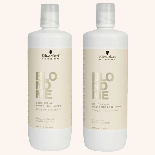 Schwarzkopf Professional Blondme Bond Repair Nourishing Shampoo & Conditioner 1000ml Duo