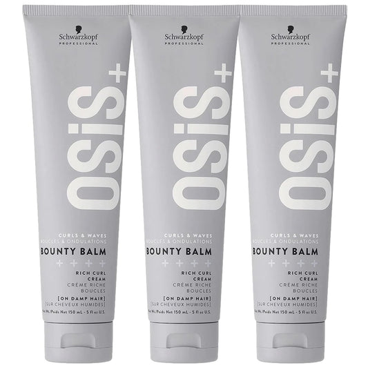 Schwarzkopf Professional Osis+ Bounty Balm Rich Curl Cream 150ml Trio