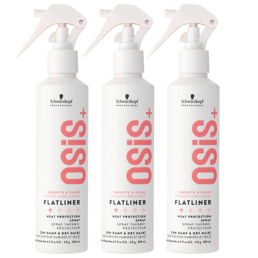 Schwarzkopf Professional Osis+ Flatliner Heat Protection Spray 200ml Trio