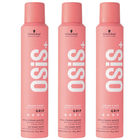 Schwarzkopf Professional Osis+ Grip Extra Strong Mousse 200ml Trio