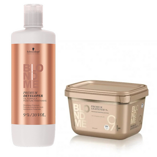 Schwarzkopf Professional BlondMe Premium Developer 9% & Premium Lightener 450g Duo