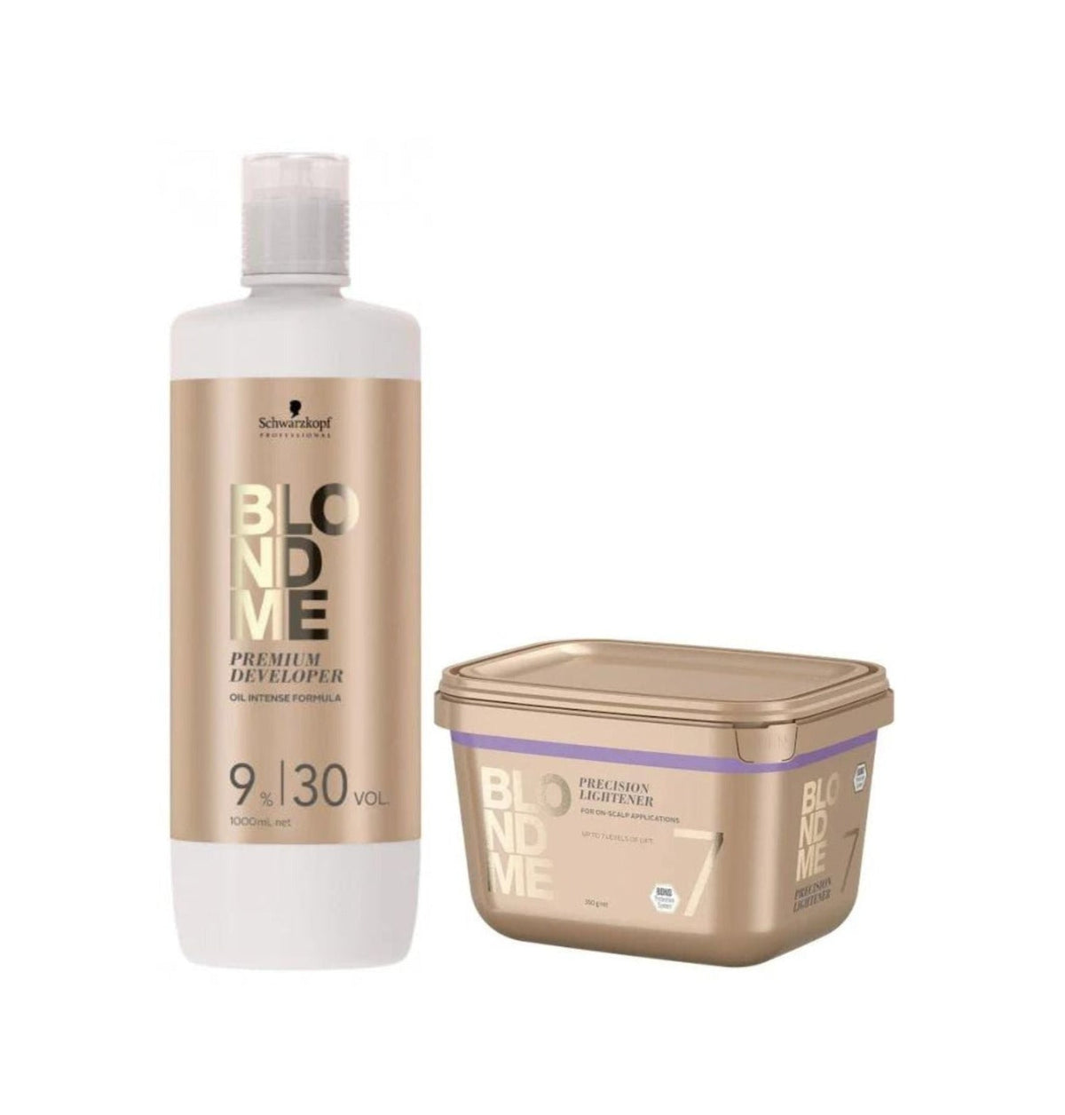 Schwarzkopf Professional BLONDEME Precision lightener 350g & Schwarzkopf BLONDEME Premium Oil Developer 9% - 30vol 900ml Duo