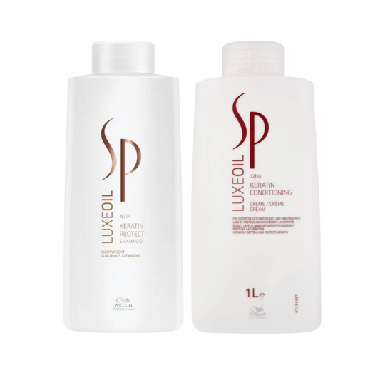 Wella SP LuxeOil Keratin Protect Shampoo & Conditioner 1000ml Duo