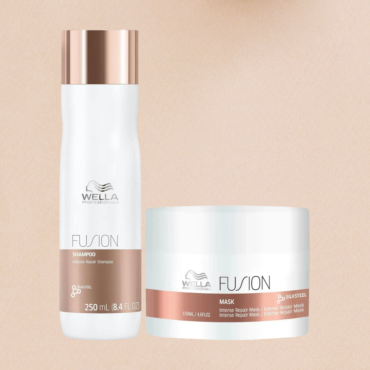 Wella Fusion Intense Repair Shampoo 250ml & Mask 150ml Duo Pack