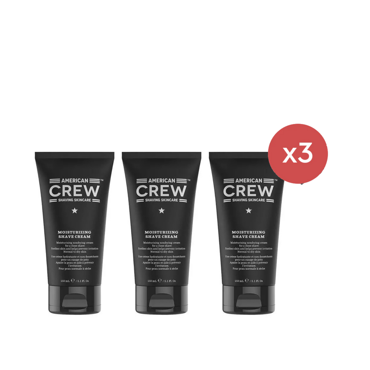 American Crew Moisturising Shave Cream 150ml Trio