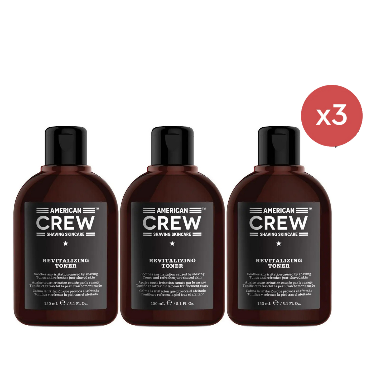 American Crew Revitalizing Toner 150ml Trio