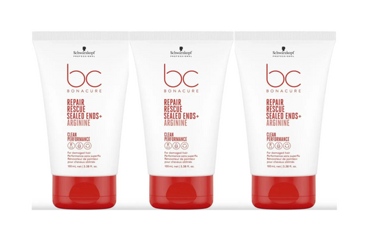 Schwarzkopf Professional Bonacure Clean Performance Repair Rescue Sealed Ends 100ml Trio