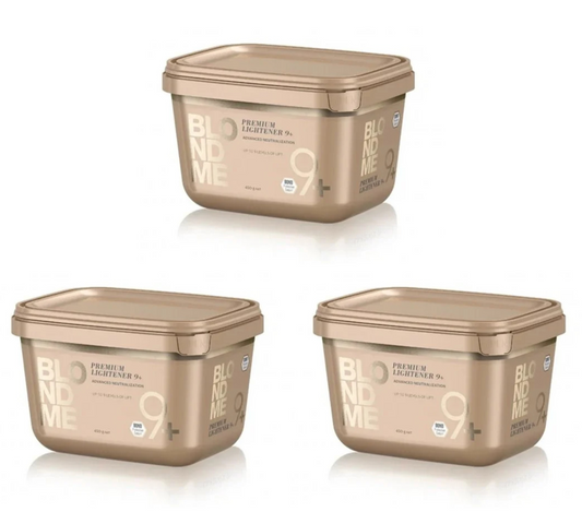Schwarzkopf Professional Blondme Premium Lightener 9+ Bleach 450g Trio