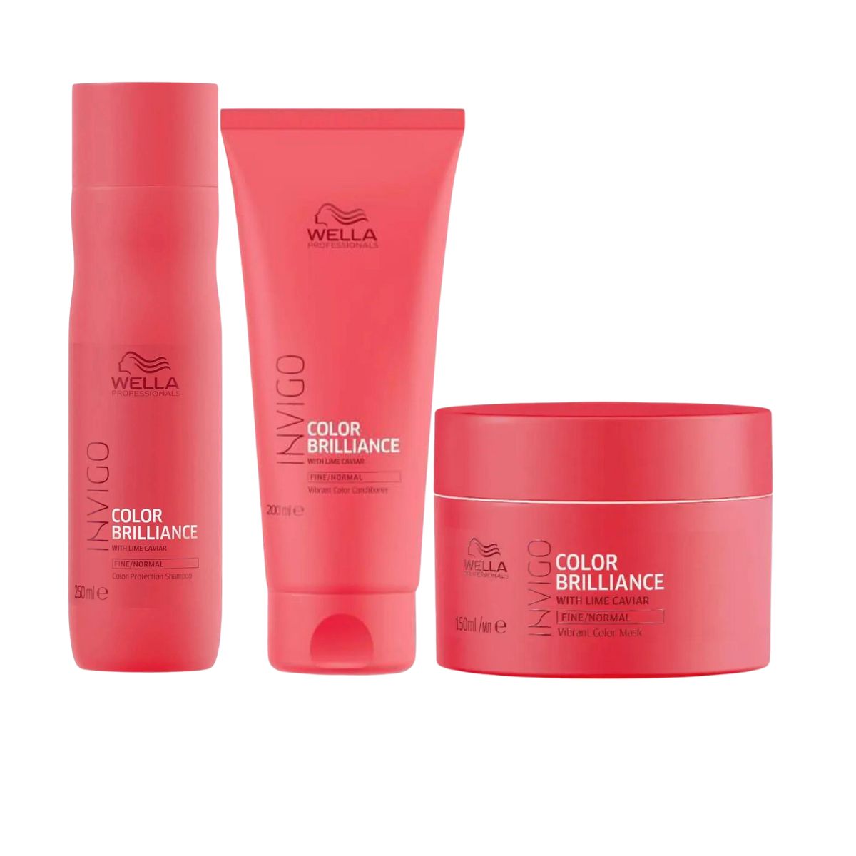 Wella Invigo Color Brilliance Shampoo 250ml And Conditioner 200ml + 150ml Mask Pack