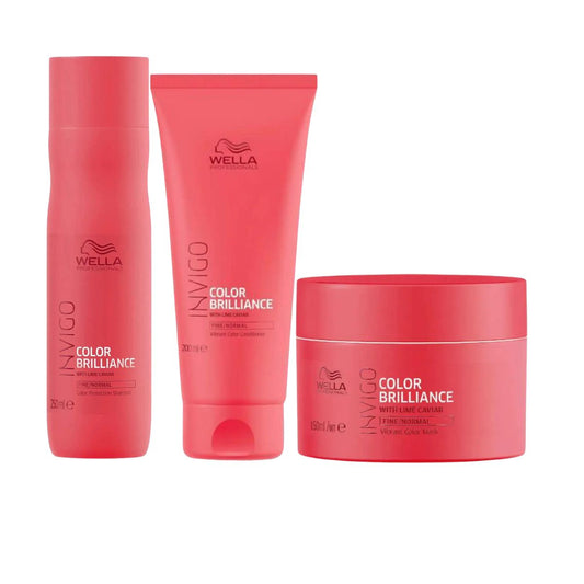 Wella Invigo Color Brilliance Shampoo 250ml And Conditioner 200ml + 150ml Mask Pack