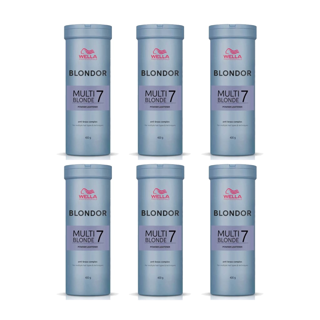Wella Blondor Multi Blonde 7 Powder Lightener 400g x 6