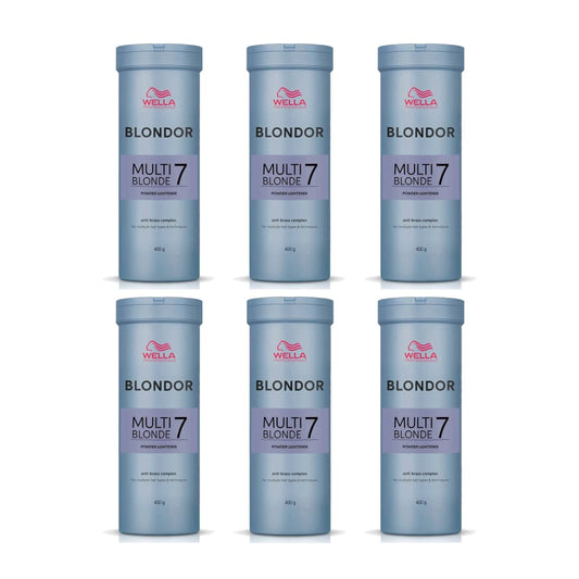 Wella Blondor Multi Blonde 7 Powder Lightener 400g x 6