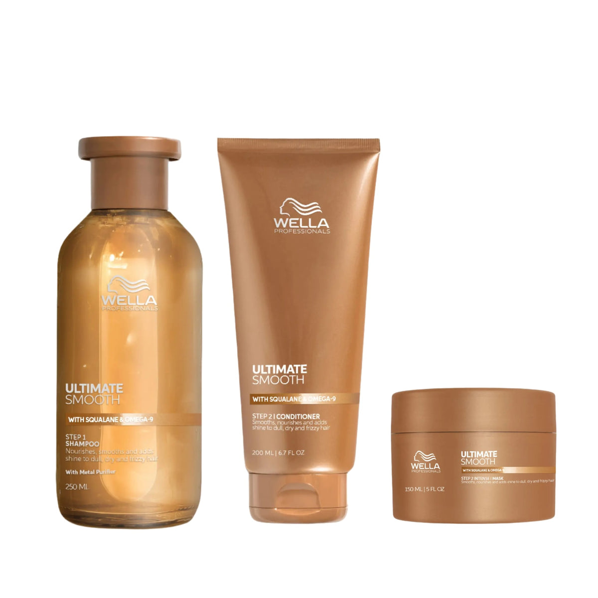 Wella Professionals Ultimate Smooth Shampoo, Conditioner & Mask Trio