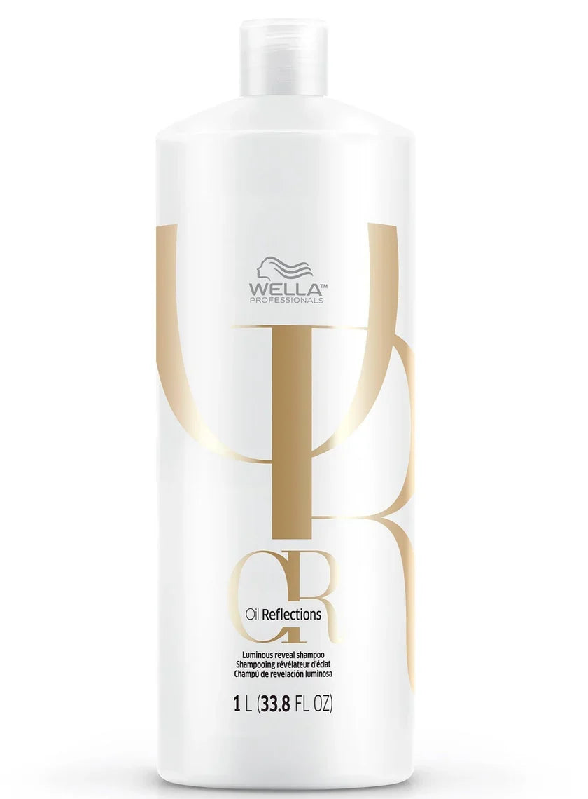 Wella Oil Reflections Luminous Shampoo 1000ml & Reboost Mask 500ml Duo